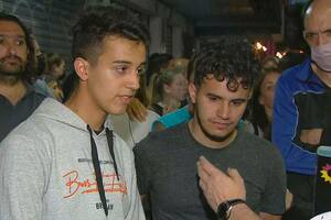 Tomás y Nicolás Sabo, hijos del comerciante asesinado.