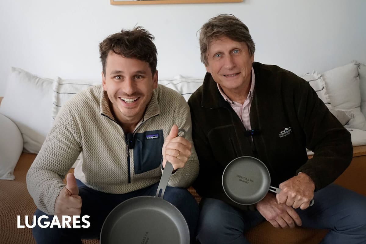 Tomás Beutin con su hijo Toribio