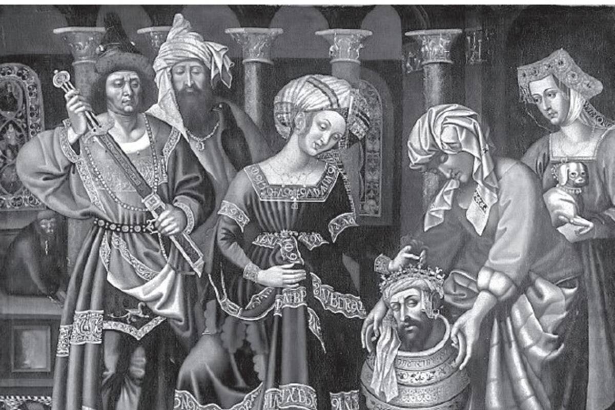 Tomiris en una copia del maestro de Flémalle, siglo XV