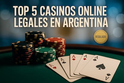 Top 5 casinos online legales en Argentina.