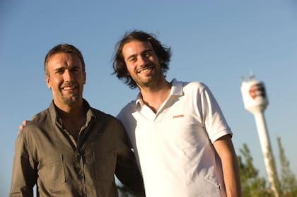 Torchut junto a Batistuta, su gran ídolo
