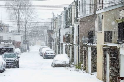 Tormenta de nieve en Estados Unidos. EE.UU. Filadelfia, Washington, Nueva York