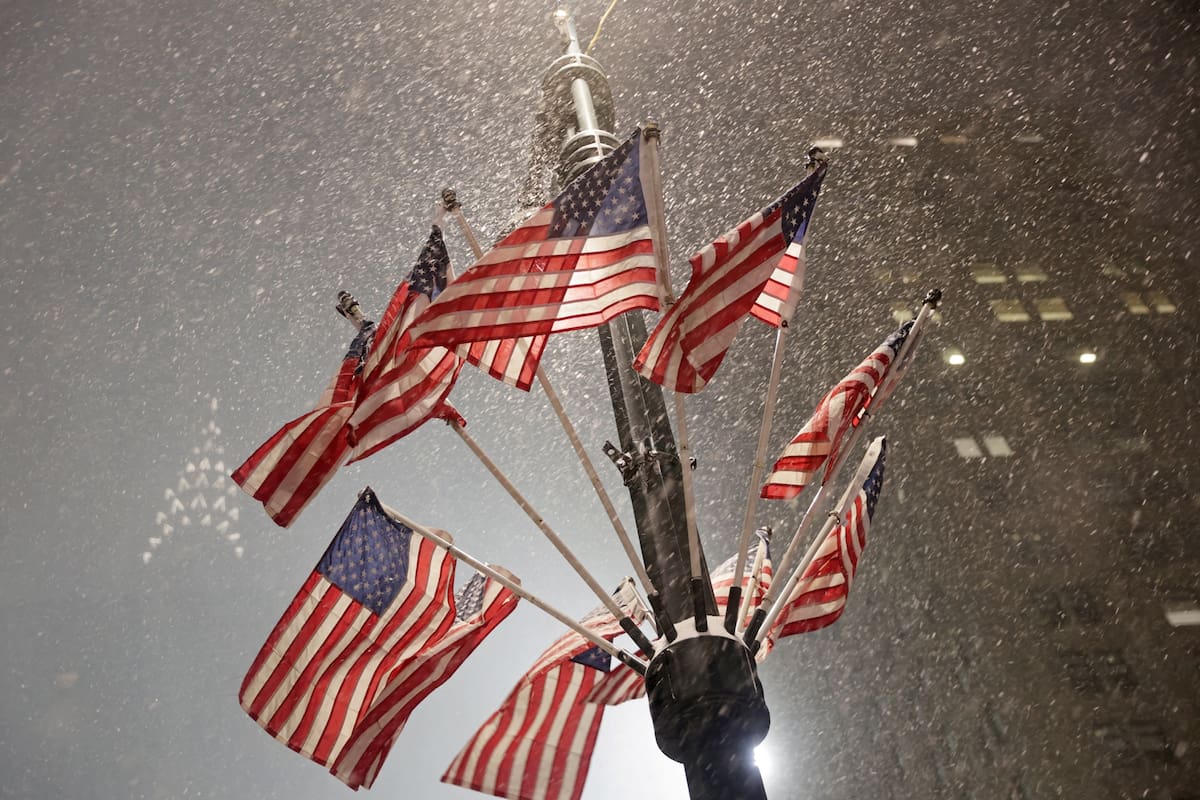Tormenta de nieve en Estados Unidos. EE.UU. Filadelfia, Washington, Nueva York