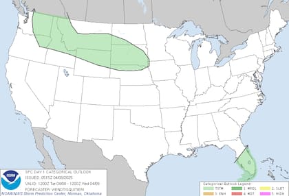 Tormentas aisladas en Florida: frente frío débil provoca lluvias eléctricas en Miami y los Cayos