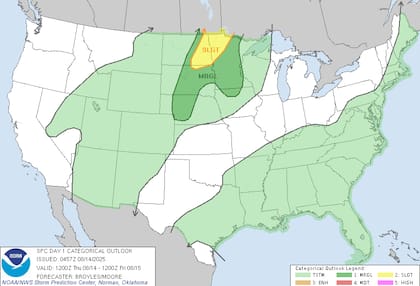 Tormentas destructivas: desde Dakota del Norte hasta Minnesota se esperan superceldas con granizo de hasta cinco cm de diámetro