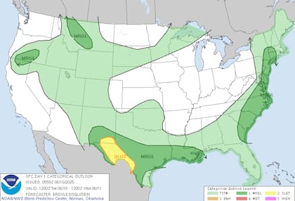 Tormentas severas en la costa atlántica: ráfagas de viento peligrosas desde Carolina del Norte hasta Nueva York