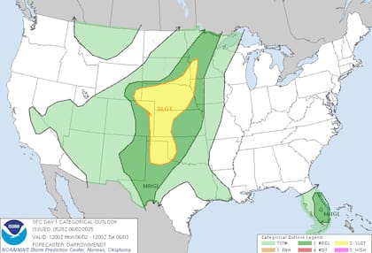 Tormentas severas en Llanuras: granizo grande y ráfagas destructivas afectarán Dakota del Sur a Nebraska esta tarde