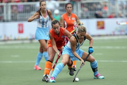 Las Leonas en Toronto 2015, cuando terminaron decepcionadas con la medalla plateada; el oro se imponía para las argentinas.