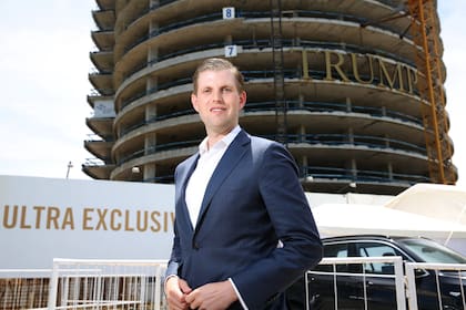 Torre presidencial: Eric Trump, el hijo del presidente norteamericano, está al frente del proyecto Trump Tower, que está levantando una torre de lujo en Punta del Este, en uno de los mayores emprendimientos inmobiliarios del país.