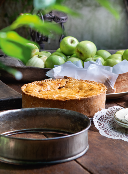 Torta de manzana de dos horas