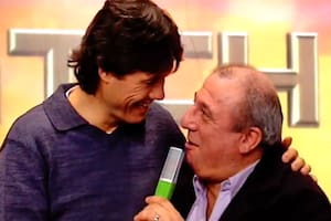 Toti Ciliberto junto a Marcelo Tinelli, en los años de VideoMatch