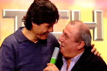 Toti Ciliberto junto a Marcelo Tinelli, en los años de VideoMatch