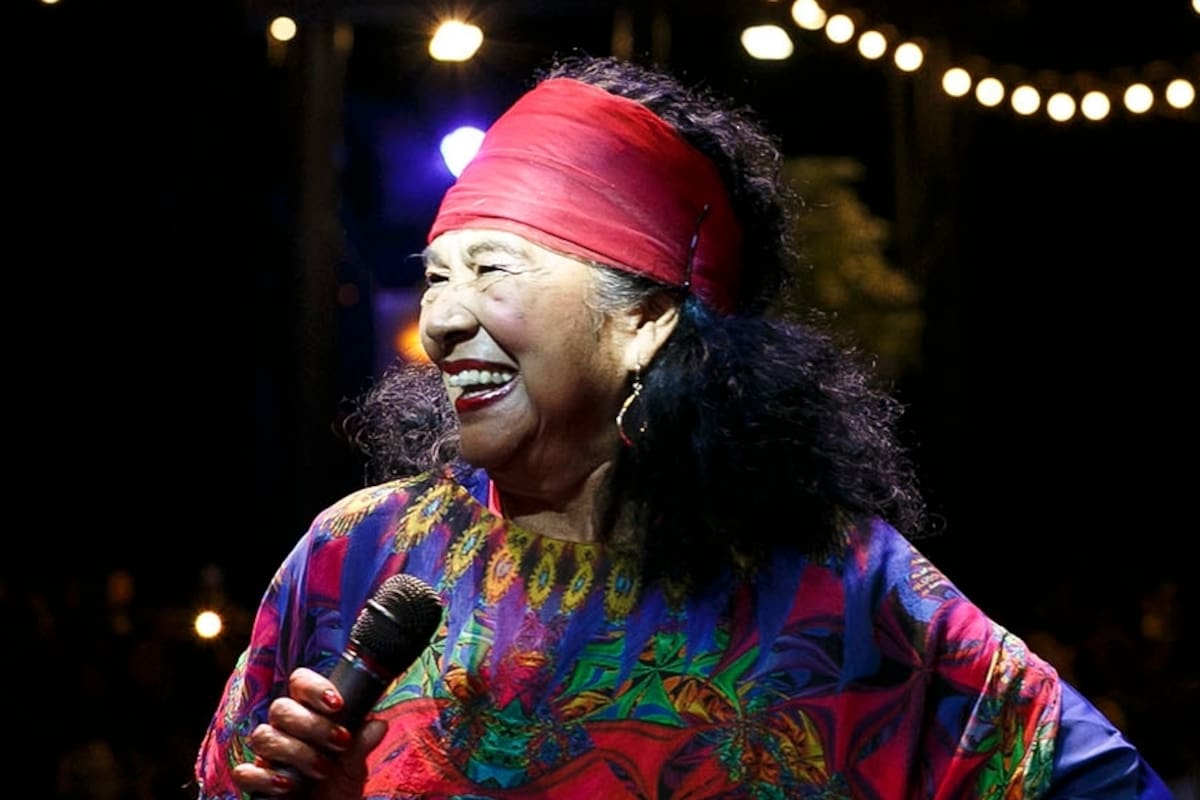 Totó la Momposina actuó en el cierre del Festival Gabo, en Medellín