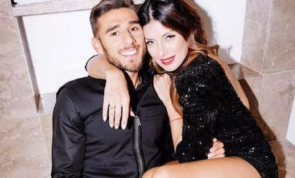 Toto Salvio y Magalí Aravena, su esposa