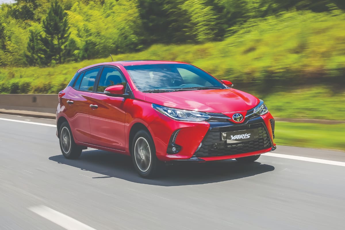 Toyota Yaris, uno de los integrantes de la lista y accesible en términos de precios y consumo