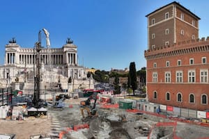Trabajaban en la ampliación de la línea C de subte de Roma y hallaron vestigios del Imperio Romano