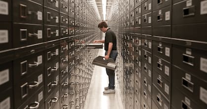 Trabajo en el archivo más grande de la humanidad