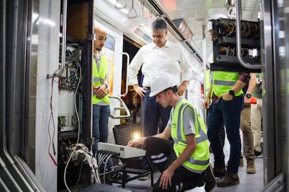 Trabajos de remodelación en la línea D de subte