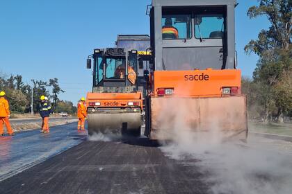 Trabajos en uno de los tramos de la obra.