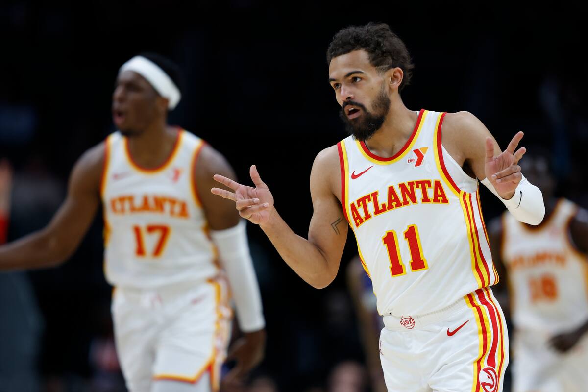 Trae Young, base de Atlanta Hawks