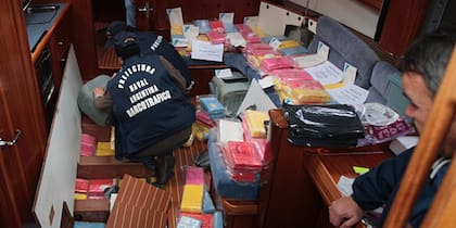 Traful, el velero que fue encontrado en 2011 en Puerto Madero con 444 kilos de cocaína