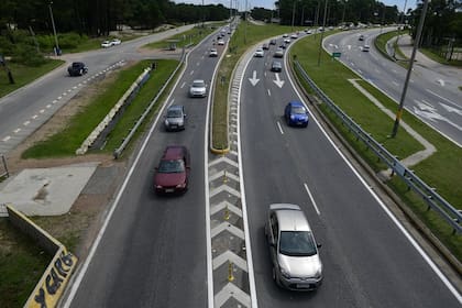 Tránsito en la Ruta Interbalnearia