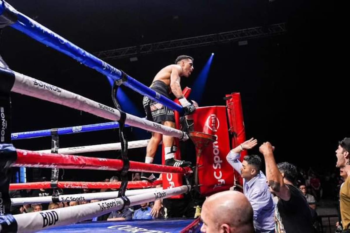 Tras 20 meses sin actividad, Gustavo Lemos venció por nocaut técnico en el primer round a Javier Clavero; el de Tres Arroyos está invicto y se impone un duelo con Jeremías Ponce
