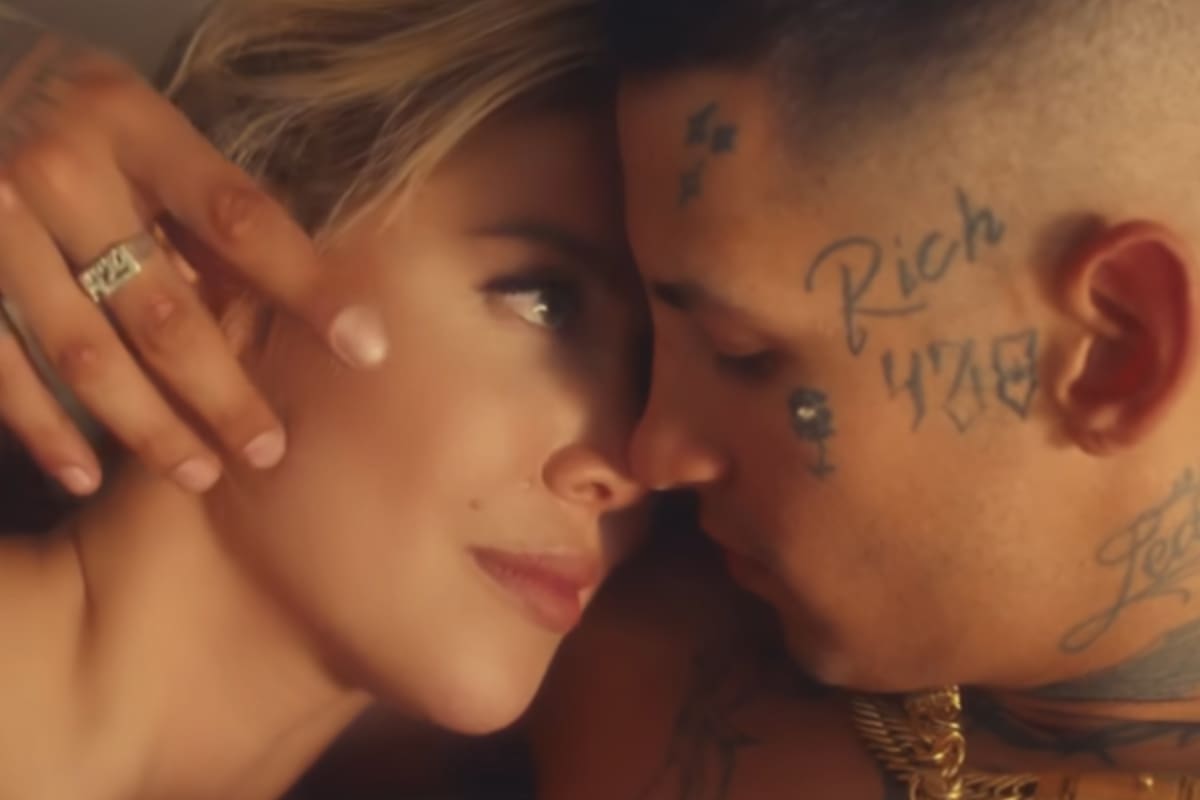 Tras dos años de idas y vueltas, un videoclip y mensajes en redes sociales, Wanda Nara y L-Gante blanquearon su relación (Foto: Captura de video)