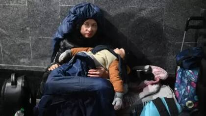 Tras la invasión, muchos han buscado sitios bajo tierra para protegerse de los ataques.