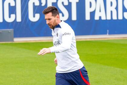 Tras la polémica, Messi volvió a entrenarse con PSG (twitter @psg_inside)