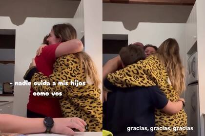 Tras la pregunta de Jimena Barón a "Mari" se fundieron en un abrazo familiar (Foto: Instagram @jmena)