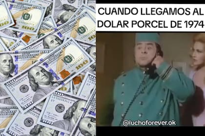 Tras la subida del dólar blue un video de TikTok sobre una película de Jorge Porcel comenzó a hacerse eco (Foto: Pexeles / captura TikTok @luchoforever.ok)