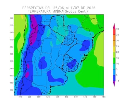 Tras la ventana de tiempo estable volverá el frío con heladas en buena parte de la región agrícola