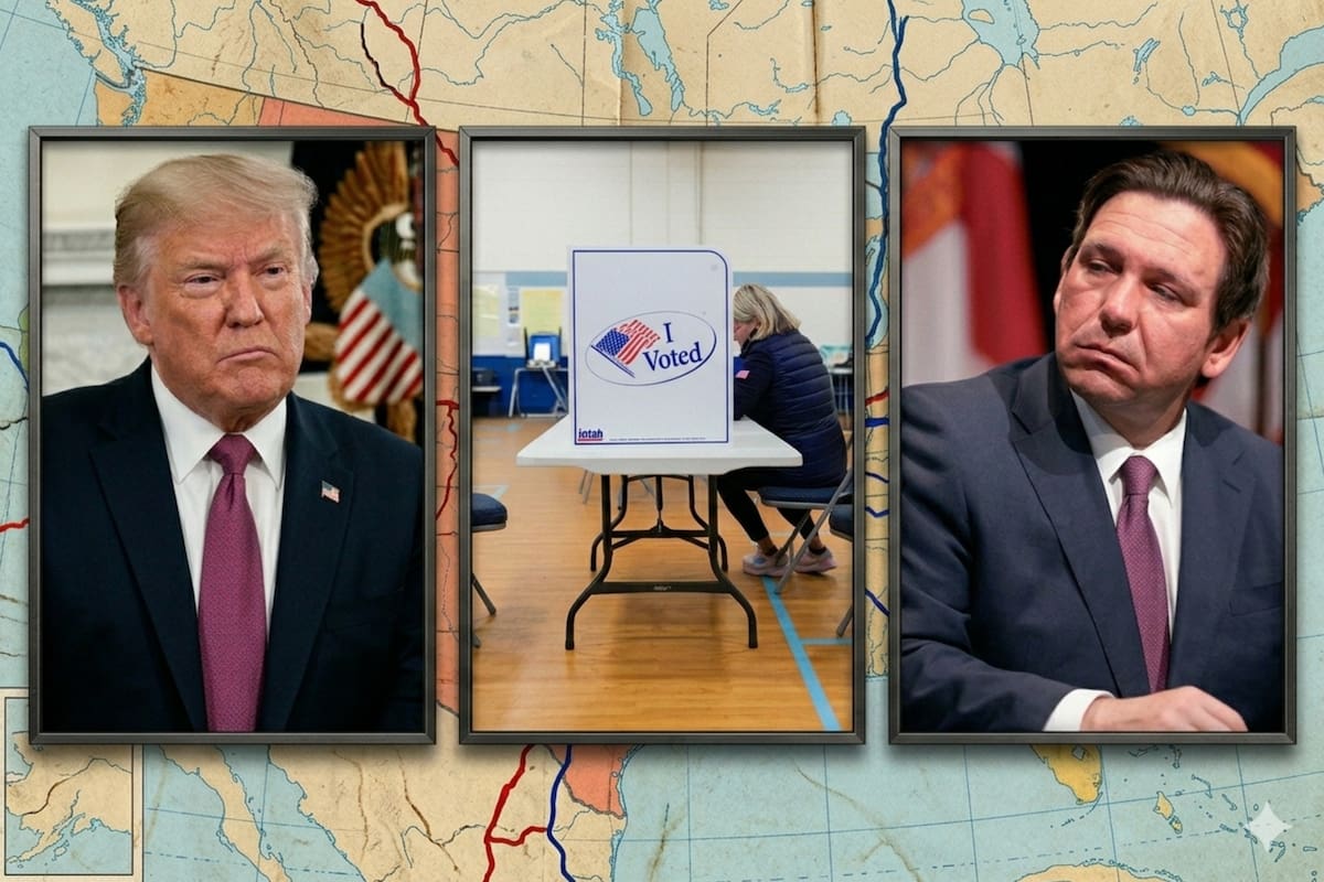 Tras la votación en Virginia, las estimaciones a nivel nacional indican que los demócratas configuraron diez escaños a su favor mediante la redistribución; Trump y DeSantis analizan su estrategia