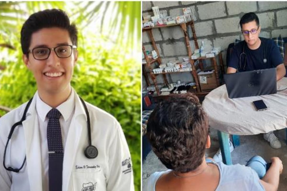 Tras recibirse de médico, joven cumple su promesa de dar consultas gratis en el pueblo de su madre