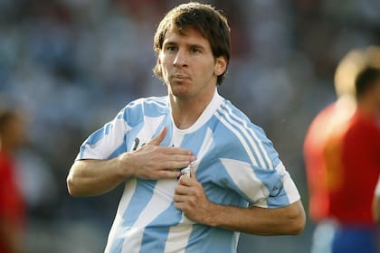 Tras Sudafrica 2010, Leo le ofrendo a la gente su exhibición ante España