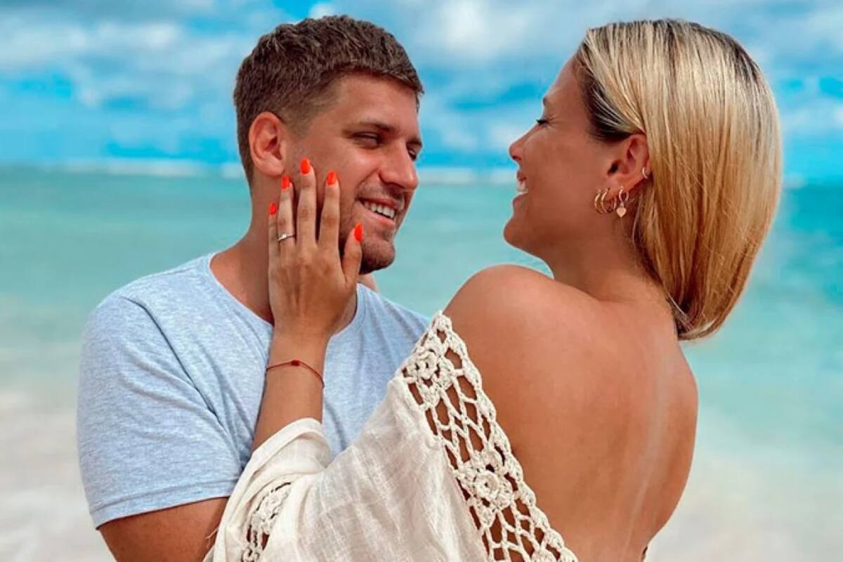 Tras tres años y medio de relación, Bárbara Vélez mostró el romántico momento en que aceptó casarse con Lucas Rodríguez