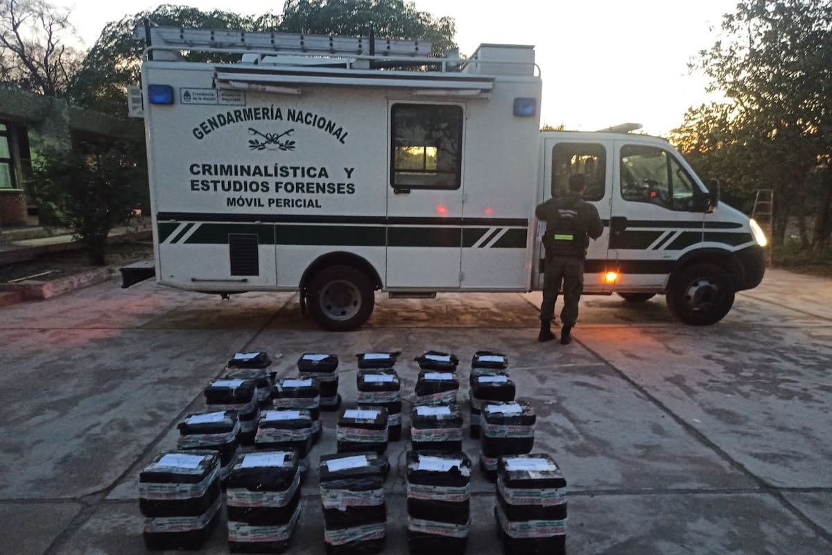 Tras una investigación de la Gendarmería, fueron decomisados 423 kilos de cocaína