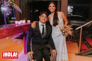 Tras una love story de doce años, el número 3 del mundo en tenis adaptado se casó con la chica de sus sueños.