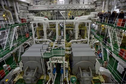 Conocido como "Arktika", el rompehielos nuclear salió de San Petersburgo