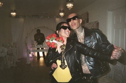 Travis Barker y Kourtney Kardashian se casaron en Las Vegas, de forma no oficial, hace unos meses.