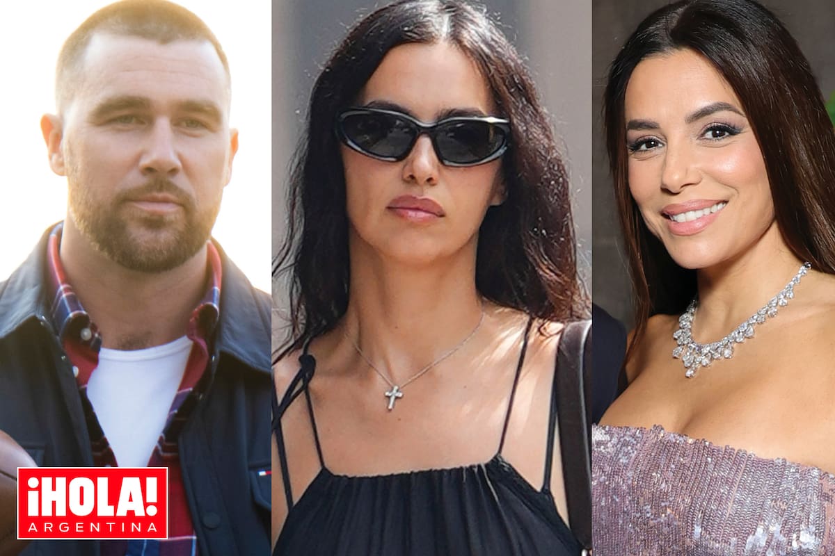 Travis Kelce, Irina Shayk y Eva Longoria