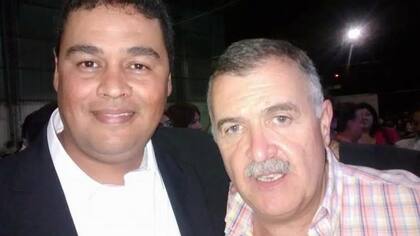 Trayán con el vicegobernador, Osvaldo Jaldo