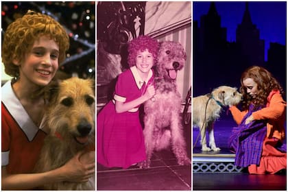 Tres actrices, tres momentos de Annie: una preadolescente Sarah Jessica Parker en la puesta de Broadway; la argentina Noelia Noto en la adaptación que se hizo en la calle Corrientes en los años 80, y Emma García Torrecilla, protagonista en la versión actual