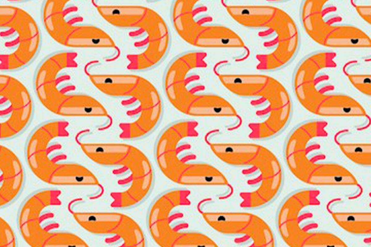 Tres de los camarones del interior de esta nota no tienen su cola. Prestá atención y podrás resolverlo con suma simpleza