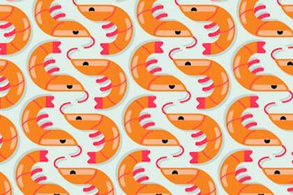 Tres de los camarones del interior de esta nota no tienen su cola. Prestá atención y podrás resolverlo con suma simpleza