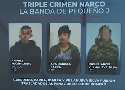 Tres de los involucrados en el crimen y su vinculación con "Pequeño J."