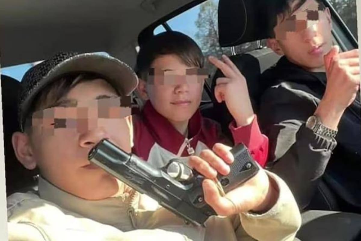 Tres de los menores que formarían parte de la banda