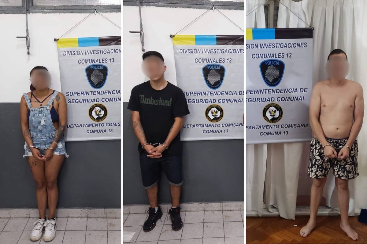 Tres de los siete acusados por robo de casas y venta de droga