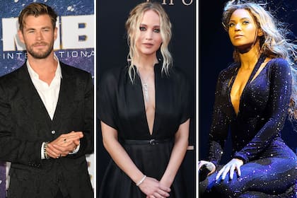 Tres figuras que se dieron un descanso de su agitada agenda laboral para dedicarle tiempo a su vida: Chris Hemsworth, Jennifer Lawrence y Beyoncé